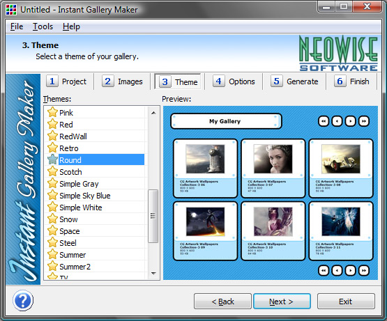 professional photo gallery  software