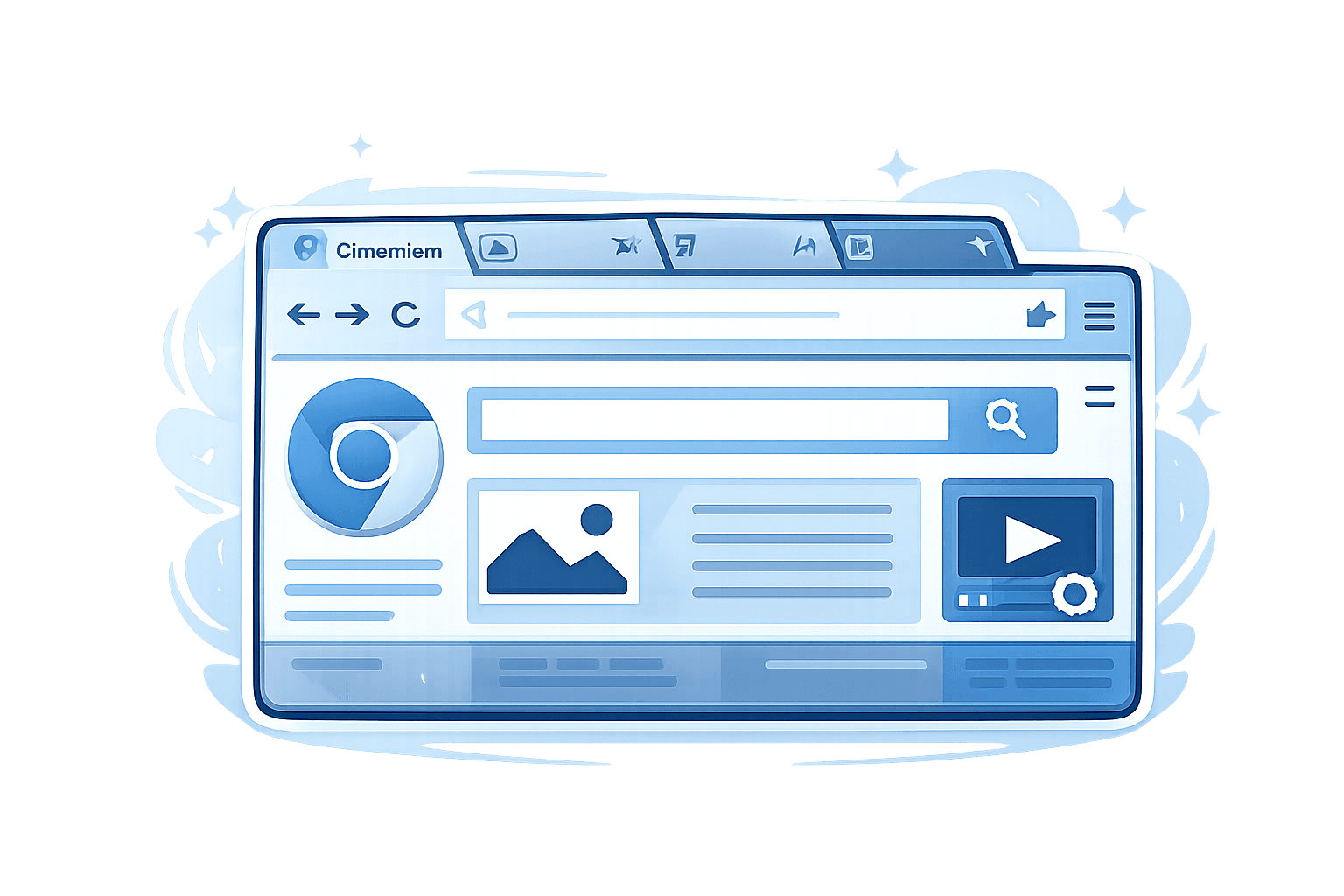 NeoDownloader — Built-in Chromium browser